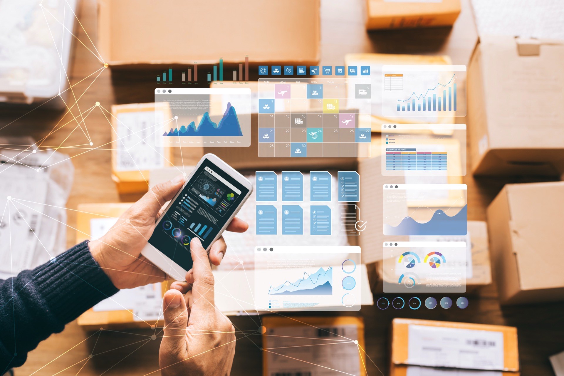 Écran montrant l'estimation IA du volume en m³